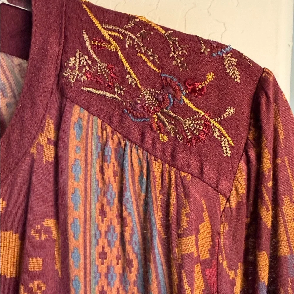 Lucky Brand Women's Multicolor Boho Blouse - Picture 2 of 7